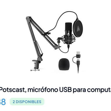 Micrófonos para podcast o estudio - 3/3