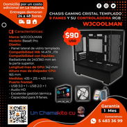 🎁 ACTIVA TU SETUP 🎁 GABINETE GAMING WJCOOLMAN INCLUYE 9 FANES Y CONTROLADORA RGB. GARANTÍA Y FACTURA. # 54833699 - Img 52734833