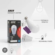 Iluminación recargable // lámparas led con panel solar // bombillos con baterías de litio // lámparas 80 watts - Img 55958935
