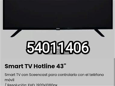 !!Smart TV Hotline 43" con Sceencast para controlarlo con el teléfono móvil / Resolución: FHD, 1920x1080px !! - Img main-image