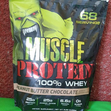 Proteína de suero 100% en polvo;Sabor: Chocolate con mantequilla de cacahuete. 5lb - Img 120245338