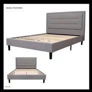 🔷 Cama Full (Camero) Gris,  $330 usd❗ 🚚 Domicilio x costo adicional según municipio 💥  📝 Producto Importado de Panam - Img 58277791