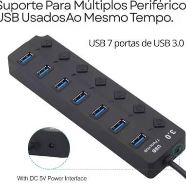 {7 puertos USB en una sola Regla} - Img 122610797