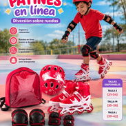 ⛸️✨ PATINES EN LÍNEA – AJUSTABLES, SEGUROS, CON BOLSO DE TRANSPORTE – 90 USD - Img 56933864