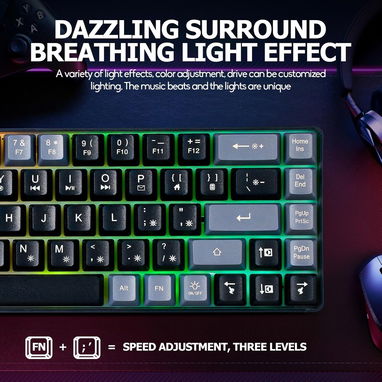 ⚡Teclado Gamer rgb 60% Gaming - 6/6