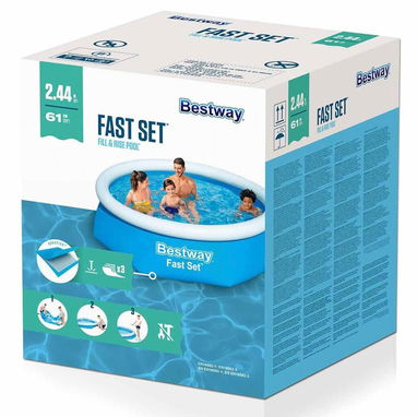 Piscina Bestway 2.44 m x 61 cm 📦 - Img 121435879