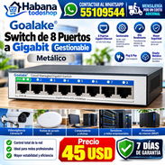 Switch de 8 puertos a Gigabit Gestionable (Metálico) NUEVOS!!!! - Img 56202894