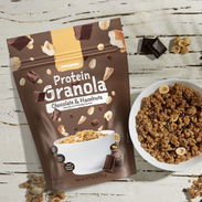 Granola con proteína - 275g chocolate y avellanas (Prozis) - Img 55226803