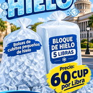 Se vende hielo en formato de cubitos y de bloques en centro Habana cerca del capitolio 60 pesos la libra - Img 57450239