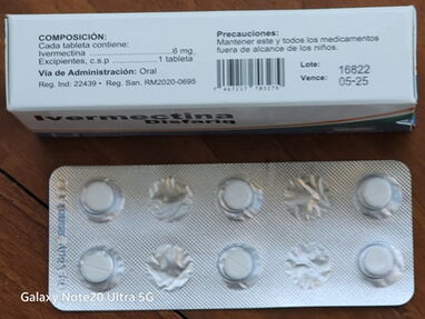 //-Otros-// Ivermectina de 6mg (1 Tratamiento 2 Tabletas ) (Para escabiosis resistente, piojos, Acaros en piel) - Img 62783595