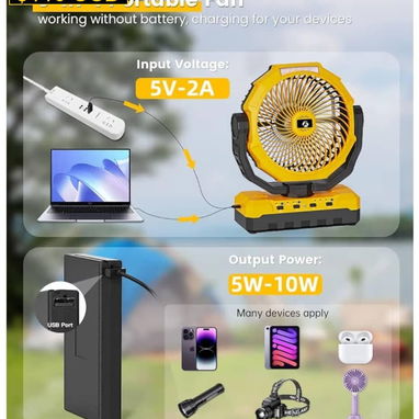 VENTILADOR RECARGABLE 48000 mAh - Img 126349171