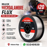 Rollos de alambre tubular, microalambre flux cored, para plantas de soldar sin gas. 0.8mm 1kg - Img 56245008