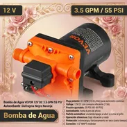 Bomba de Agua VEVOR 12V DC 3.5 GPM 55 PSI Autocebante Diafragma Negro Naranja en 110 usd - Img 57553737