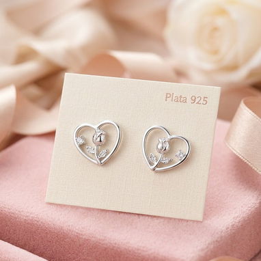 Aretes Pandora de plata s'925 - Img 123480812