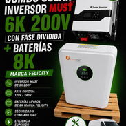 Combo en oferta especial Inversor de fase dividida MUST 6kW + Batería Felicitysolar 8Kwh - Img 56019388