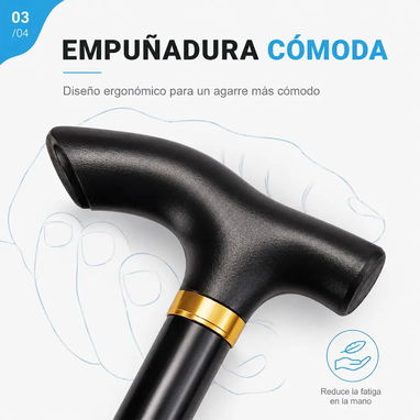Bastón Plegable y Bastón ajustable: Ligeros, Ajustables y Antideslizantes - 4/4