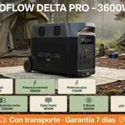 🔋 *ECOFLOW DELTA PRO - 3600Wh ¡LA BESTIA!* Potencia para toda la casa. ✅ Capacidad 3600Wh (ampliable) ✅ 3600W Nominal - Img 57151930