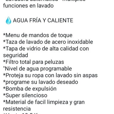 Lavadora automática SANKEY de 13 kg agua fría💧 y agua caliente ♨️ calidad 💯👌 - Img 126132499