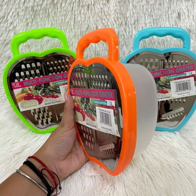 Rallador con pozuelo en 1800cup disponibles 💚Verde 🧡Naranja 🩵Azul - 2/3