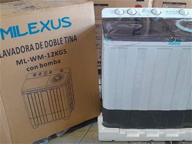Lavadora semiautomática marca MILEXUS 12 kg 400 USD - Img main-image