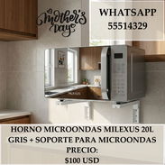 HORNO MICROONDAS MILEXUS 20L GRIS + SOPORTE PARA MICROONDAS, ENTREGA DE FACTURA. OFERTA ESPECIAL, APROVECHA!!!!!! - Img 55213914
