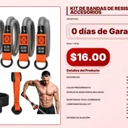 KIT DE BANDAS DE RESISTENCIAS CON ACCESORIOS VPT#-0156 - Img 56323394
