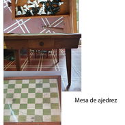 Mesa de cedro con juego original de ajedrez - Img 54431441