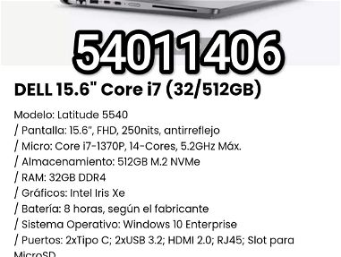 !!Laptop DELL 15.6" Core i7 (32/512GB) Modelo: Latitude 5540!! - Img main-image-45732728