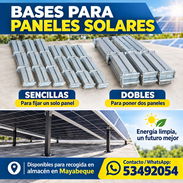 Bases para paneles solares contáctenos al 53492054 estamos en Mayabeque - Img 57483059