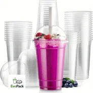Vasos tapa domo 16 oz, paquete de 50 u - Img 56979508