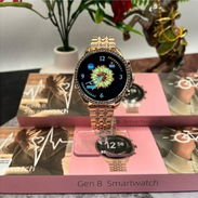 Reloj Inteligente SmartWatch Gen 8 Esfera Digital Negra y Dorada Rosa - Img 56433456