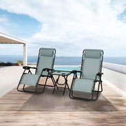 Juego de 2 tumbonas o sillas de playa plegable + mesita ⭐️Domicilio Incluido⭐️ - Img 57949409