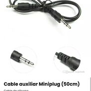 Cable miniplug miniplug / Cable de audio auxiliar / cable jack 3.5mm a jack 3.5mm - Img 39441471