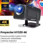 El mas barato de Revolico. Proyector LED Portátil HY320 Full HD 4K WiFI. Nuevo. Color blanco - Img 51695626