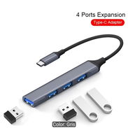 Hub USB 4 en 1, 4 puertos USB, conexión a USB C - Img 56492606