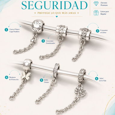 Charms y cierres de seguridad copia 1x1 plata 925 Pandora SPARKLE✨ - 3/5