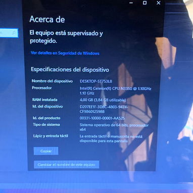 ACER 7MA GENERACIÓN. 4gb RAM DDR 4. Almacenamiento 500 gb - Img 123235645