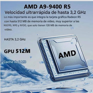 LaptopHP 14"AMD AthIon7120,4GBRAM, 128GB SSD, Windows 11 - 2/3