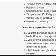Horno eléctrico de panadería, trifásico, rotativo - Img 56459628