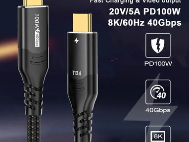 ⚡ THUNDERBOLTS.  C USB 4. CABLE USB C THUNDERBOLTS, 8K  60HZ, 20 GBPS - Img main-image