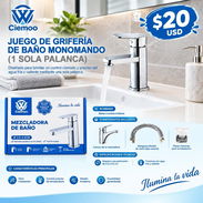 Juego de Grifería de Baño Monomando Ciemoo (1 Sola Palanca) - Img 58155515