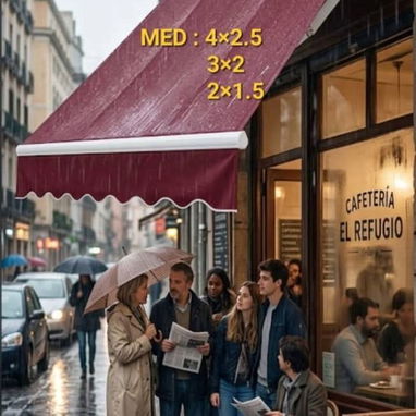 Toldos plegable original importada de varios colores y medidas de 2x1.5m 3x2m y 4x2.5m - 2/5