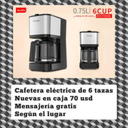 CAFETERA ELÉCTRICA DE 6 TAZAS NUEVAS EN CAJA !! - Img 45619726
