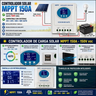 Mppt 150 ampere multisistema original - 2/3