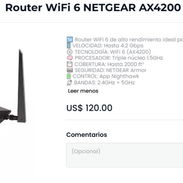 Router WiFi 6 NETGEAR AX4200 nuevo en caja - Img 55067267