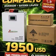 ⚡🔋 ¡OFERTA IMPACTANTE! KIT SOLAR ZENEOGK COMPLETO 🔋⚡  💥 Solo $1,950 USD 💥  ✅ Inversor Híbrido 3.6kW ✅ Batería LiFePO - Img 55907031