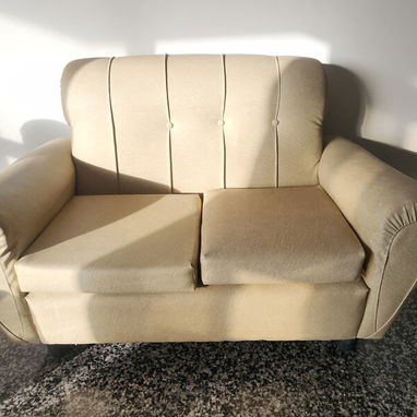 SE VENDE JUEGO DE SALA COMPLETO – COLOR BEIGE - 7/8