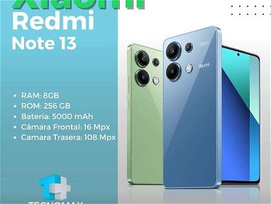 TECNOMAX • Xiaomi Redmi Note 13 • 8RAM •256GB • NUEVO en CAJA • 59152641 - Img main-image-45726591