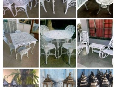 Mesas, sillas y lámparas de aluminio - Img main-image-45664222