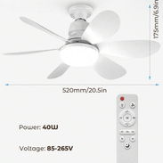 Ventilador de techo bombillo con socket - Img 55972598